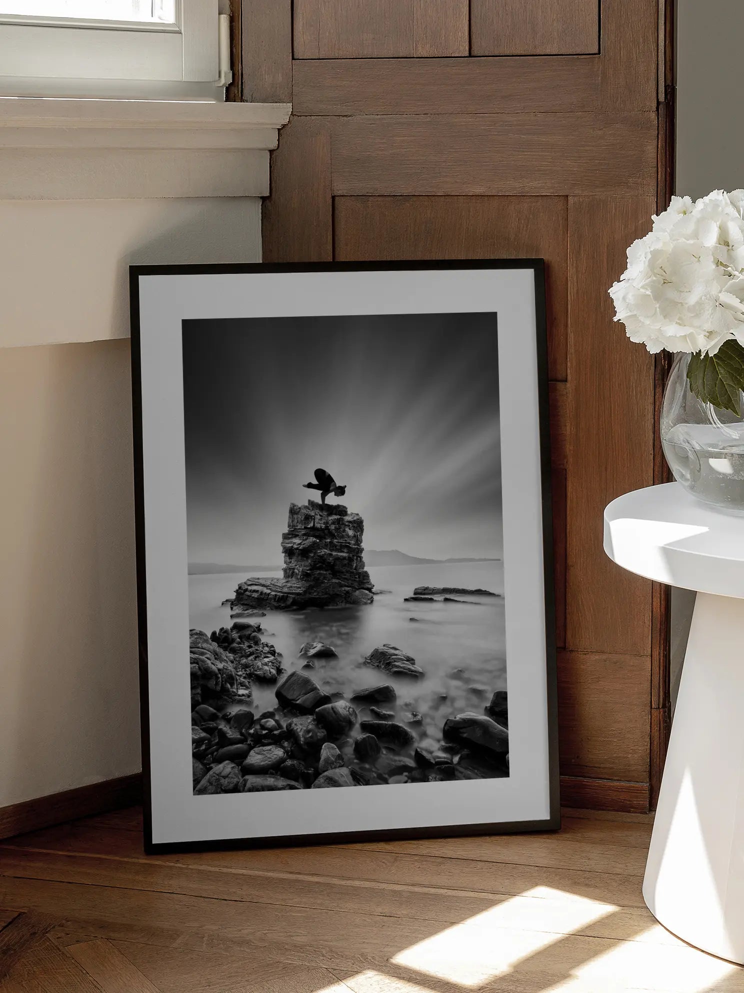 Yoga on the Rocks Poster