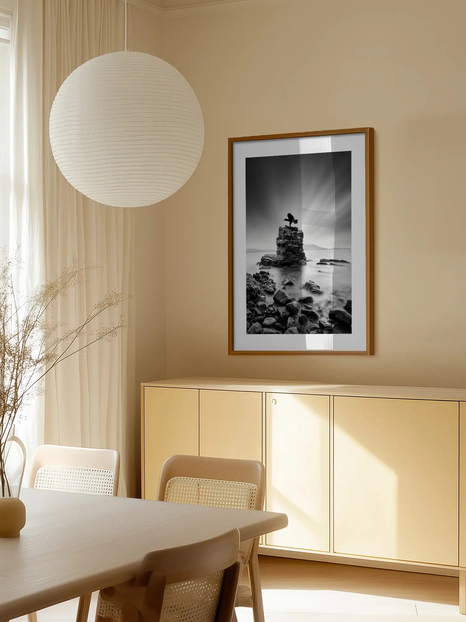 Yoga on the Rocks Poster