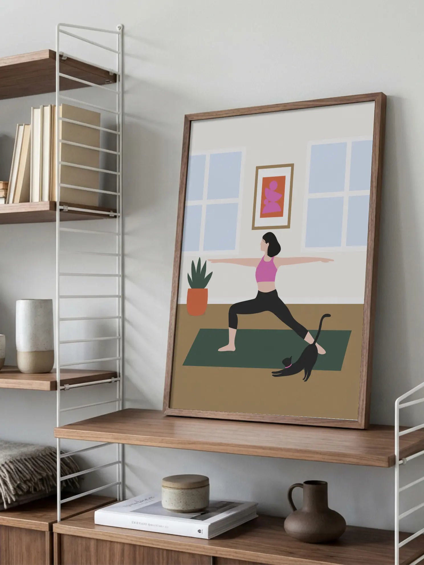 Yoga with Cat Poster
