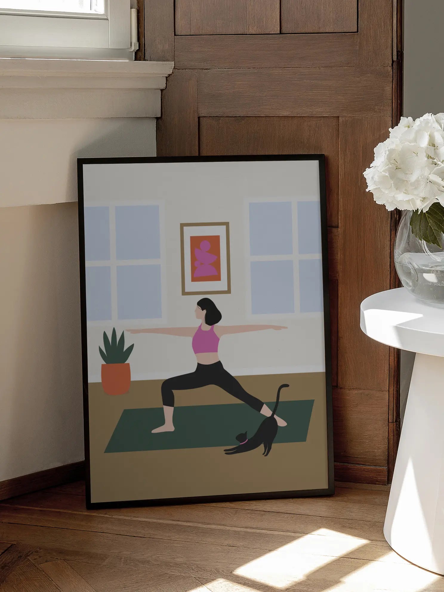 Yoga with Cat Poster