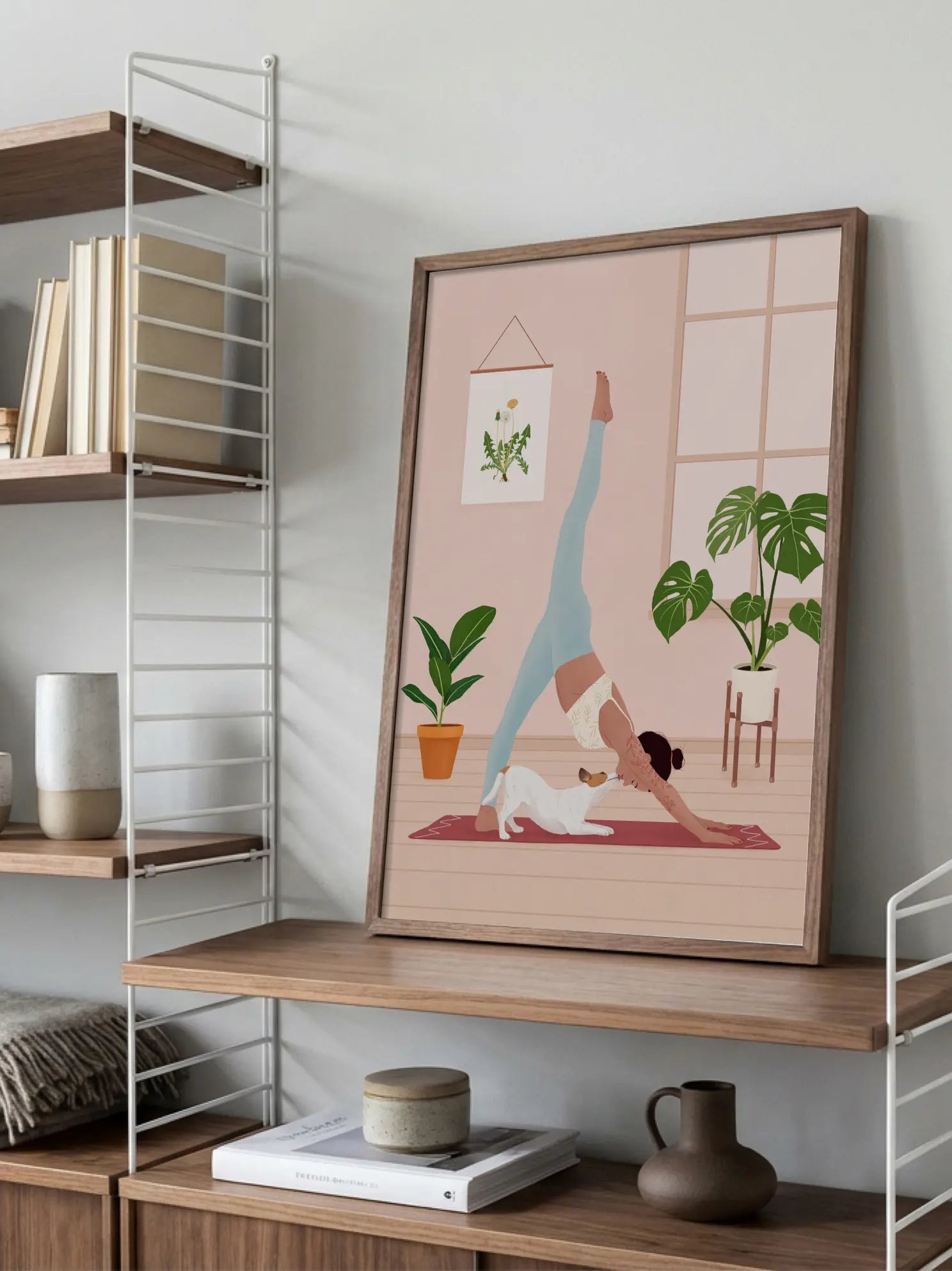 Yoga with Dog Poster