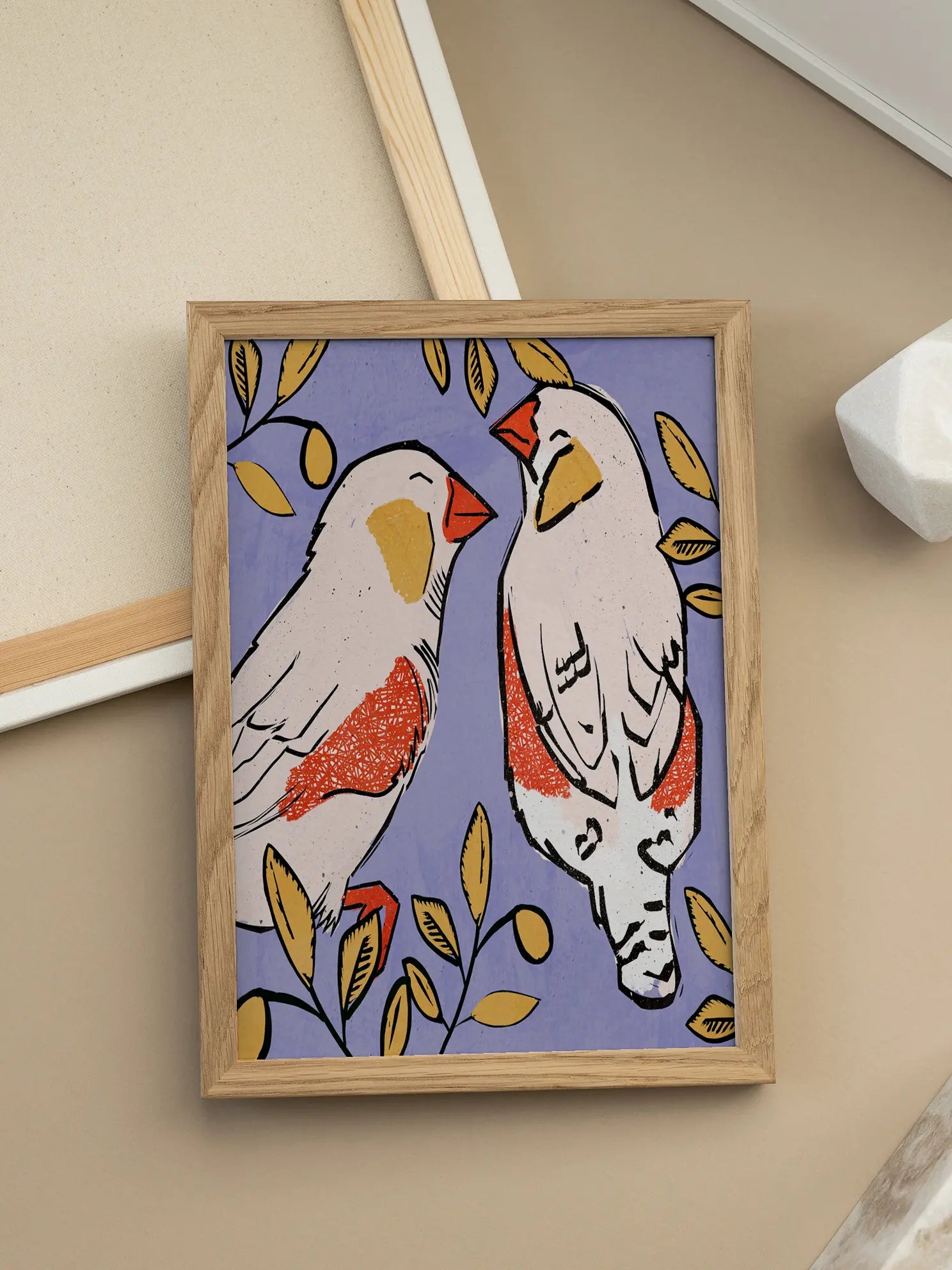 Zebra Finches Poster