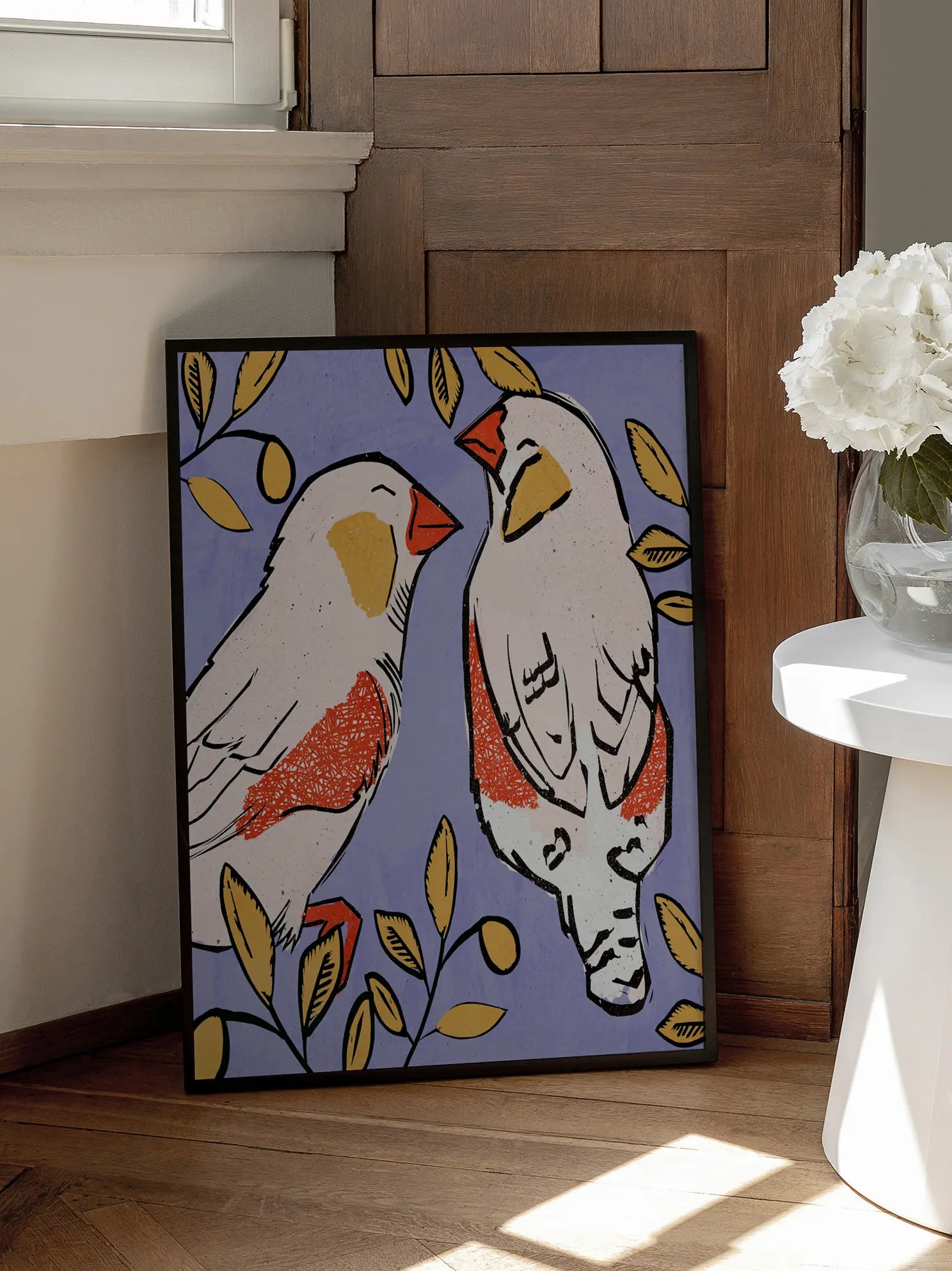 Zebra Finches Poster
