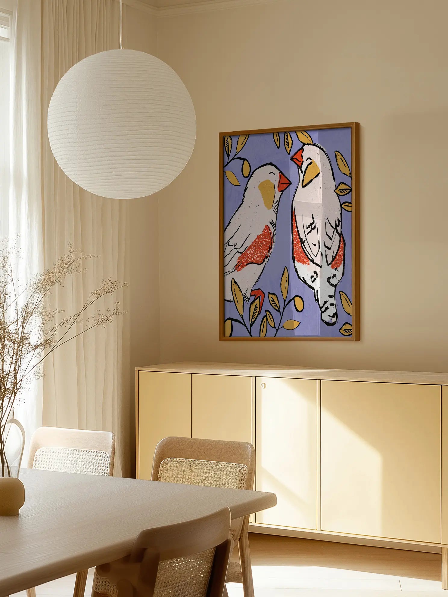 Zebra Finches Poster